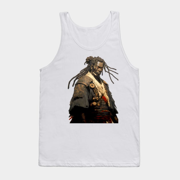 Yasuke Black Samurai in 1579 Feudal Japan No. 3 Tank Top by Puff Sumo